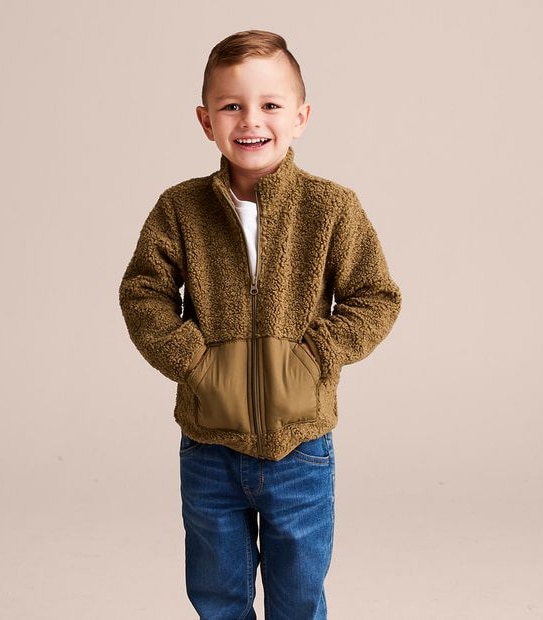Zip Thru Teddy Fleece Jacket
