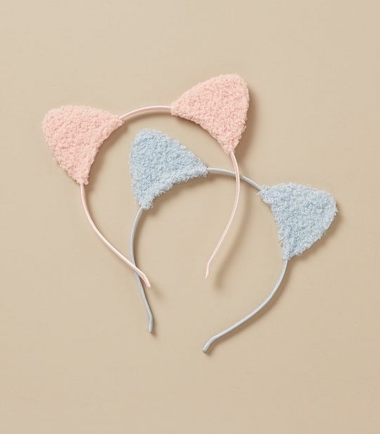 2 Pack Cat Ear Headbands
