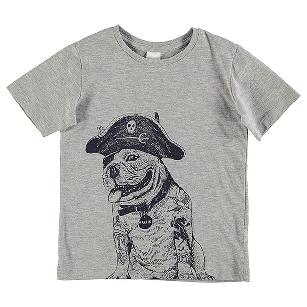 Short Sleeve Sea Dog Print T-Shirt