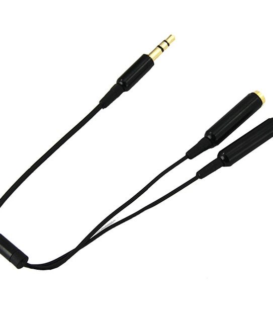 Target 3.5mm Audio Splitter Cable - RF1659 Black