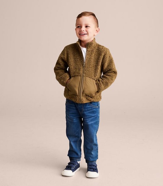 Zip Thru Teddy Fleece Jacket