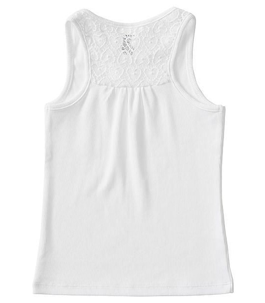 Lace Back Ribbed Singlet Top