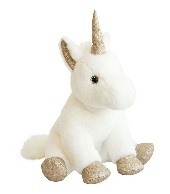 Histoire d' Ours Gold Glitter Unicorn Plush 45cm