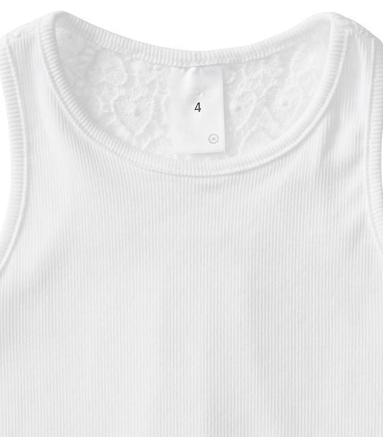 Lace Back Ribbed Singlet Top