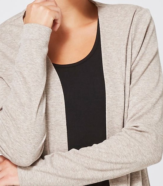 Side Split Ribbed Cardigan