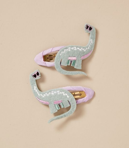 2 Pack Dino Hair Clips