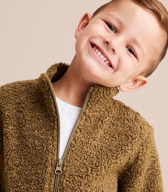 Zip Thru Teddy Fleece Jacket