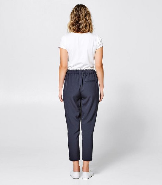 Side Stripe Jogger Pants - Navy/White