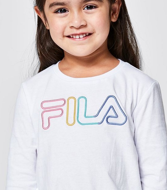 Fila Rainbow Long Sleeve Top - White