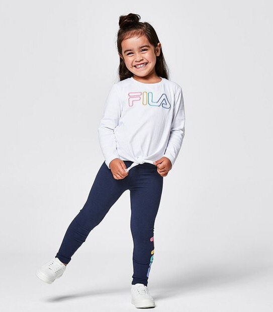 Fila Rainbow Long Sleeve Top - White