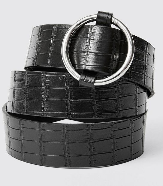 Ring Buckle Hip Belt - Black
