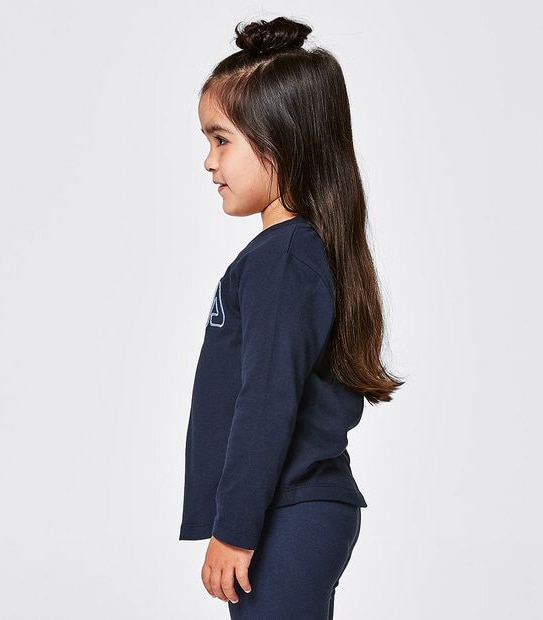 Fila Rainbow Long Sleeve Top - Navy Blue