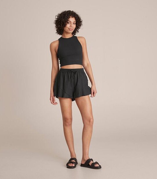 Lily Loves Linen Blend Frill Edge Shorts