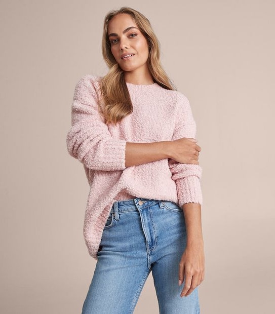 Boucle Crew Neck Jumper