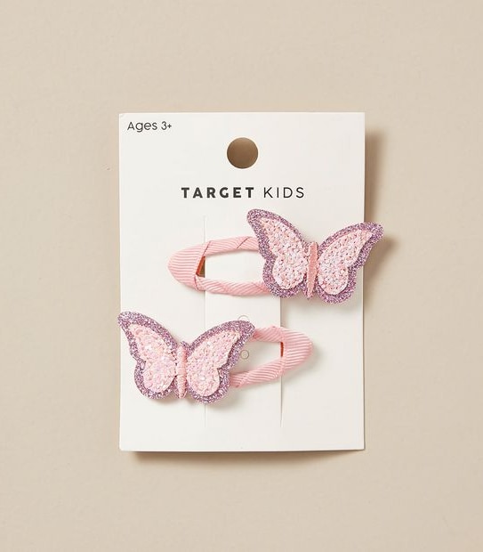2 Pack Butterfly Hair Clips
