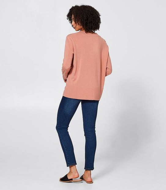 V-Neck Jumper - Brown