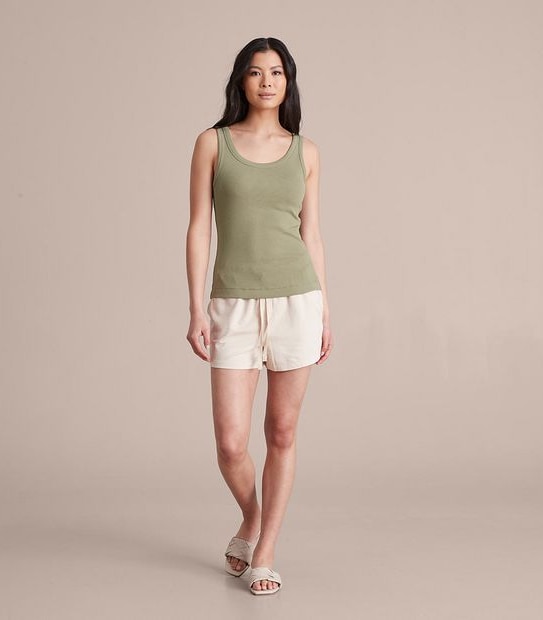 Organic Cotton Ribbed Tank Top