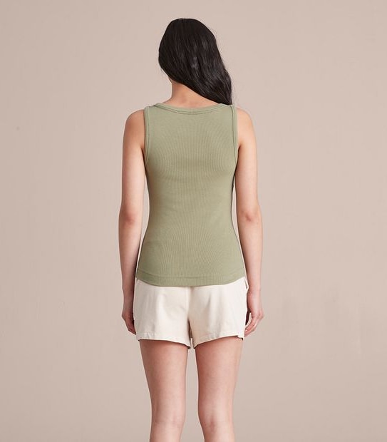 Organic Cotton Ribbed Tank Top