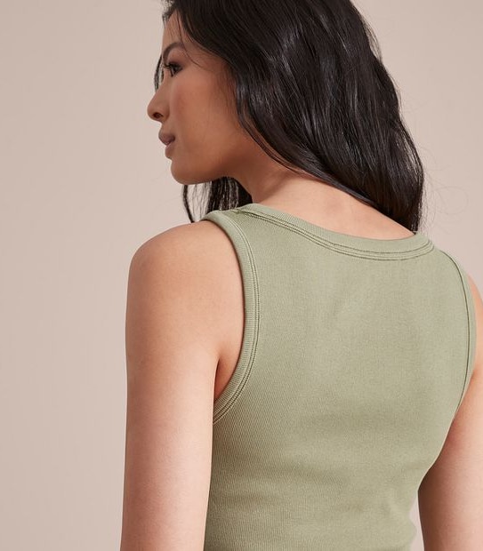 Organic Cotton Ribbed Tank Top