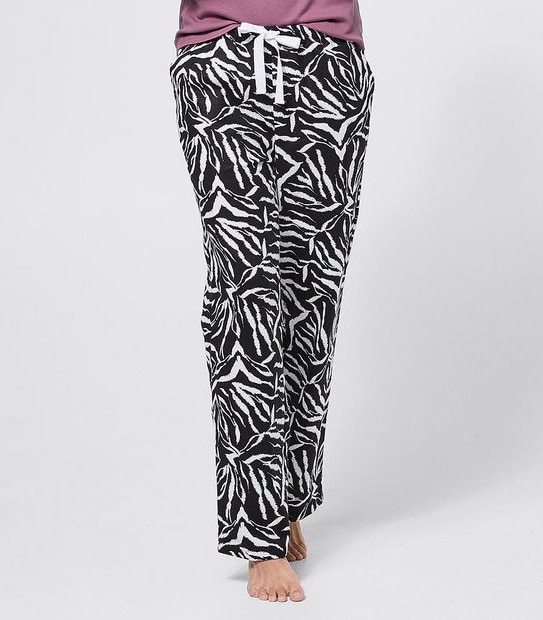 Lily Loves Flannelette Pants - Zebra Print