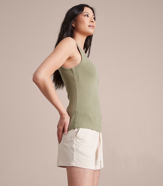 Organic Cotton Ribbed Tank Top