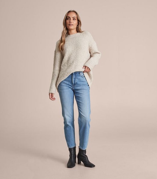 Boucle Crew Neck Jumper