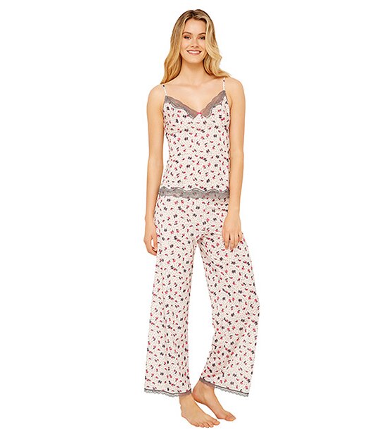 Collette Dinnigan Wild Hearts Confetti Rose Sleep Pants