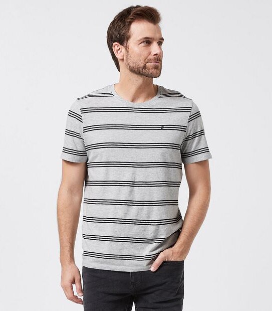 Commons T-Shirt - Grey Stripe
