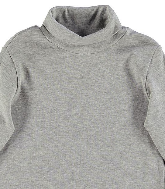 Long Sleeve Roll Neck Skivvy - Grey Marle