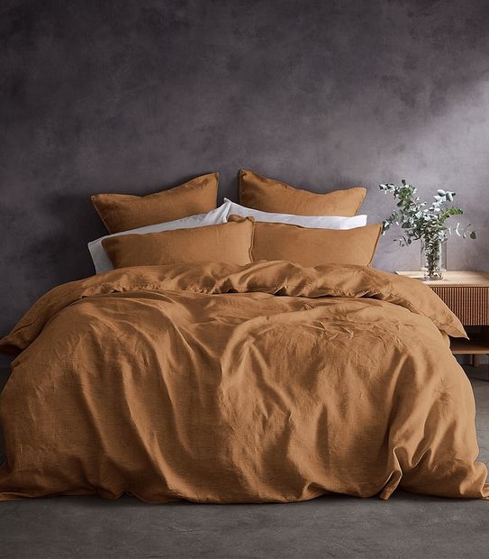 Lliah Linen Quilt Cover Set - Super King Bed