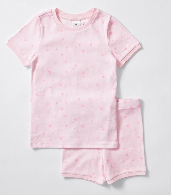 Mix and Match 2 Pack Pyjama Set - Pink Stars and Stripes