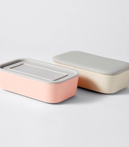 Double Lunch Box with Silicone Band