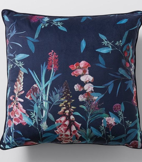Emilia Floral Velvet Cushion