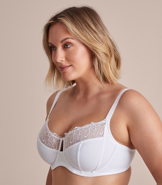 Fuller Figure Embroidered Balconette Bra; Style: TLFBB090