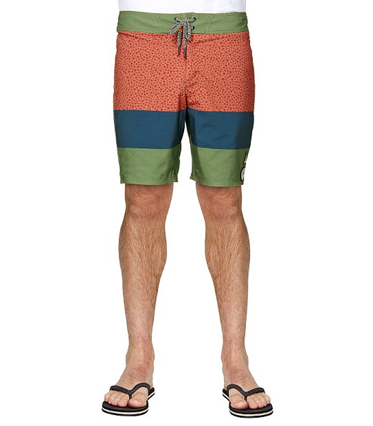 Men's Piping Hot Gibson Board Shorts - Orange