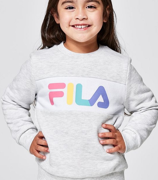 Fila Rainbow Crew Jumper - Grey