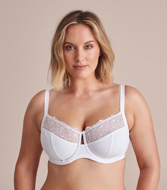 Fuller Figure Embroidered Balconette Bra; Style: TLFBB090