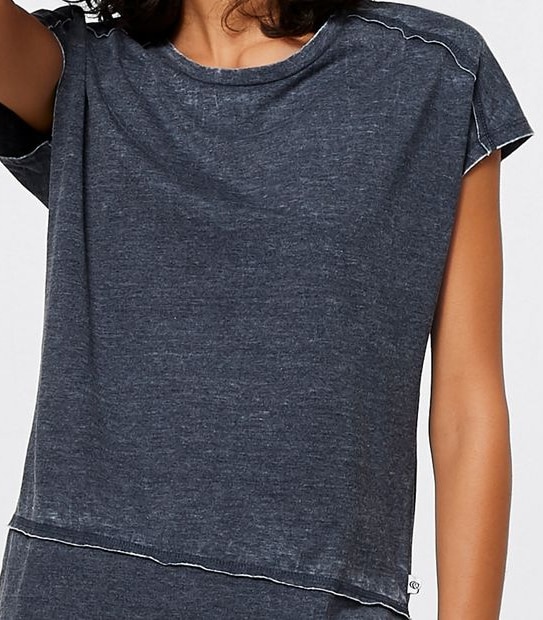 Piping Hot Boyfriend Fit T-Shirt - Navy 
