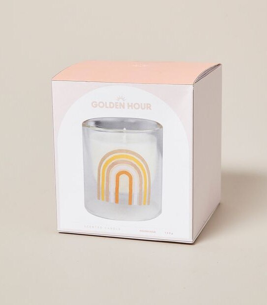 Stay Golden Candle - Rainbow