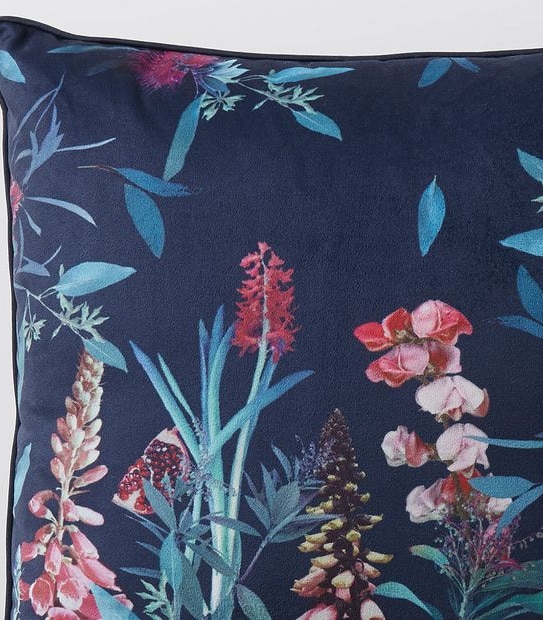 Emilia Floral Velvet Cushion