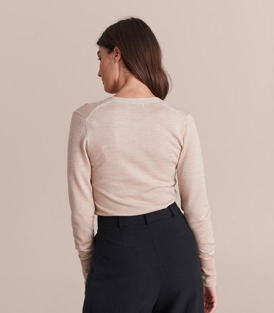 Preview Merino Wool V-Neck Button Through Cardigan