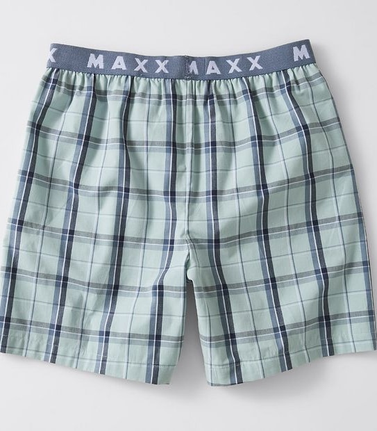 Maxx 2 Piece Summer Pyjama Set - Blue/Green Check