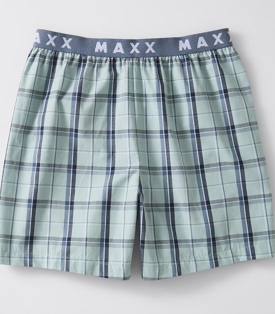 Maxx 2 Piece Summer Pyjama Set - Blue/Green Check