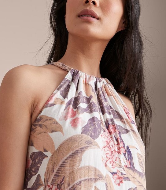 Family Matching Tiered Halter Maxi Dress