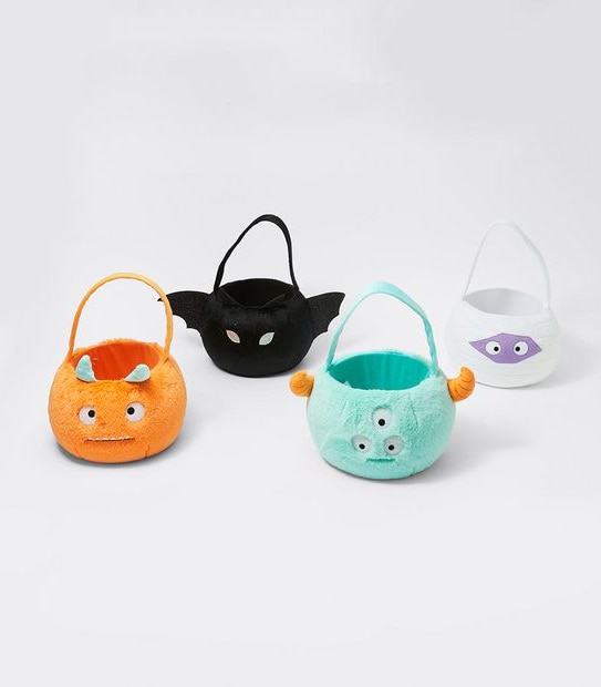 Halloween Plush Buckets - Assorted