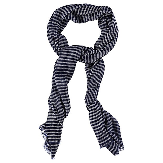 Woven Scarf - Navy Stripe Woven Scarf - Navy Stripe