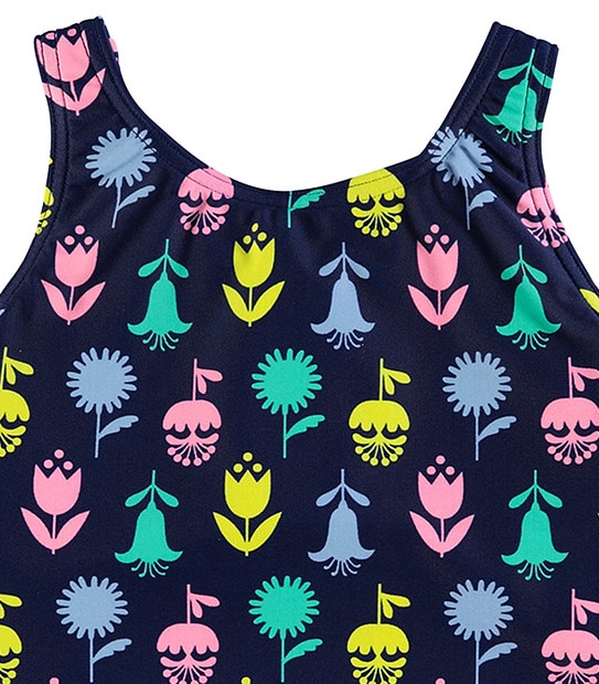 One Piece Flower Print Racer Back Bathers 3 of 3