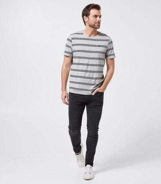 Commons T-Shirt - Grey Stripe