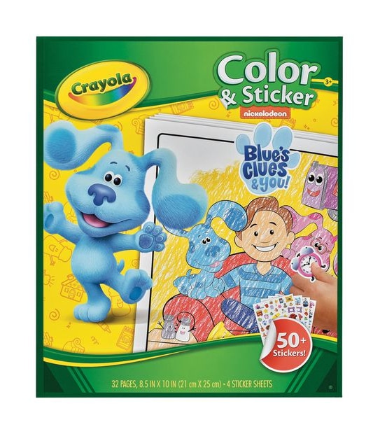 Crayola Colour And Sticker Blues Clues