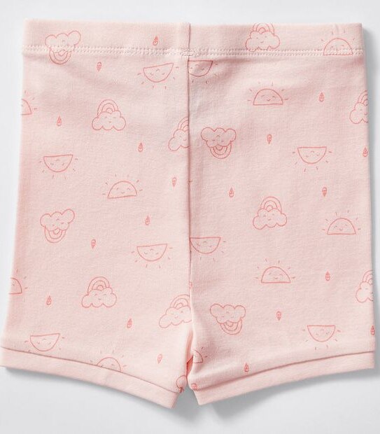 Baby Mix and Match 2 Pack Pyjama Set - Pink Sunshine and Stripes